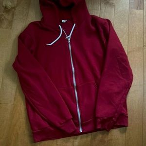 Red Zip Up Hoodie